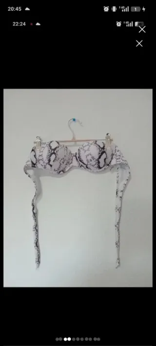 Bikini blanco y negro