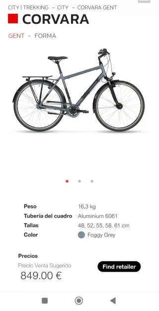 Bicicleta Stevens Corbara Negra