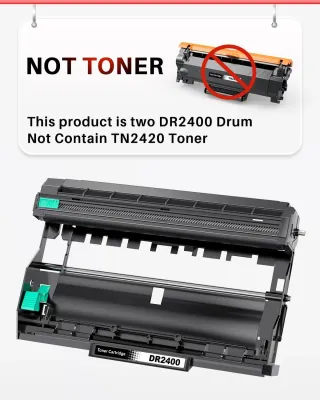 Pack de 2 DR2400 Tambor para Brother DR-2400 para Brother HL