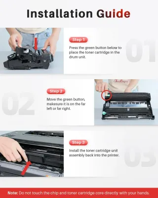 Pack de 2 DR2400 Tambor para Brother DR-2400 para Brother HL