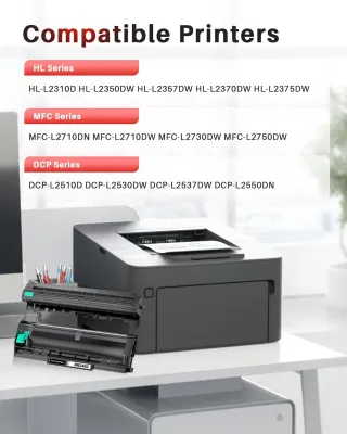 Pack de 2 DR2400 Tambor para Brother DR-2400 para Brother HL