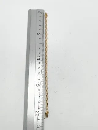 Pulsera cadena eslabones 1x1 oro 18kt