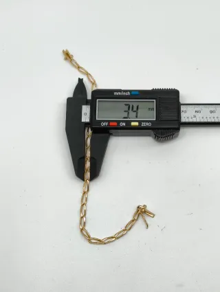 Pulsera cadena eslabones 1x1 oro 18kt