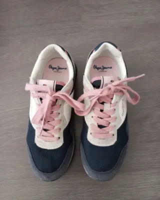 Zapatillas Pepe Jeans niña azul y rosa