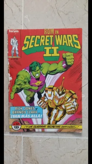 CÓMICS SUPERHÉROES SECRET WARS A 2 € CADA UNO.