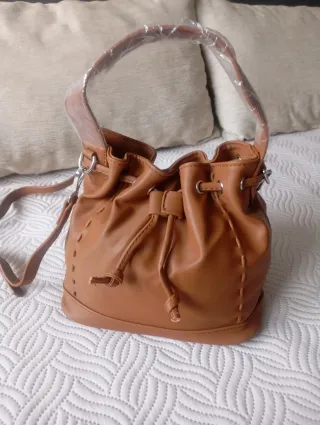 Bolso saco camel