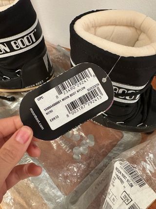 Botas Moon Boot niño negras