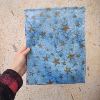 Carta Cielo Stellato Azzurra Presepe Set 9