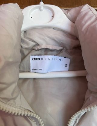 Gilet imbottito ASOS beige XXS