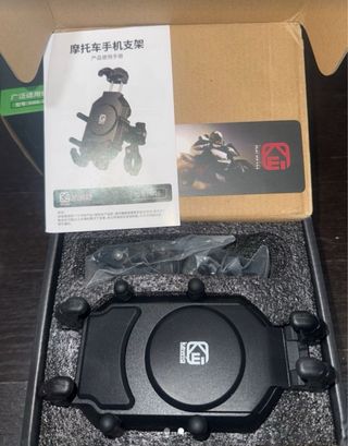 Soporte de teléfono antivibración para motocicleta