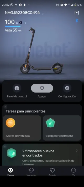Ninebot Kickscooter F2 Plus + casco regalo