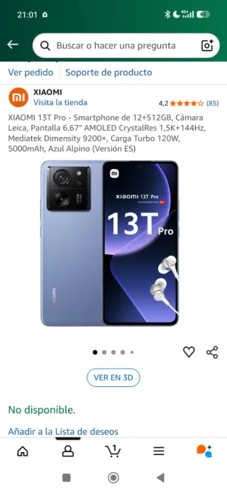 Xiaomi 13T Pro 12GB RAM 512GB Blu