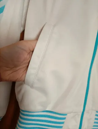 Chándal Hummel Blanco y Turquesa Talla XS retro