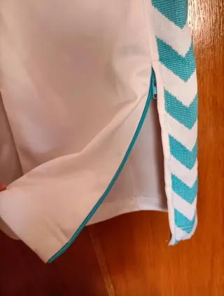 Chándal Hummel Blanco y Turquesa Talla XS retro