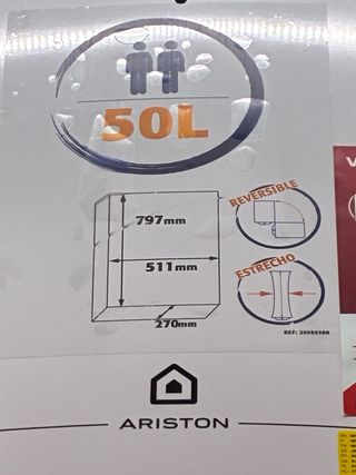 NUEVO A ESTRENAR - Termo Ariston Velis Pro Wifi 50