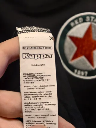 Samarreta Kappa Red Star FC Negra