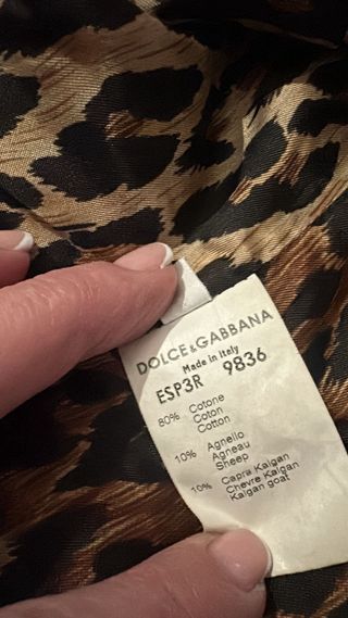 Cappotto velluto Dolce & Gabbana con pelliccia.