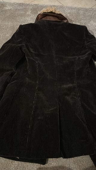 Cappotto velluto Dolce & Gabbana con pelliccia.