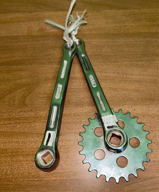 Plato y bielas Suar bicicleta 170mm