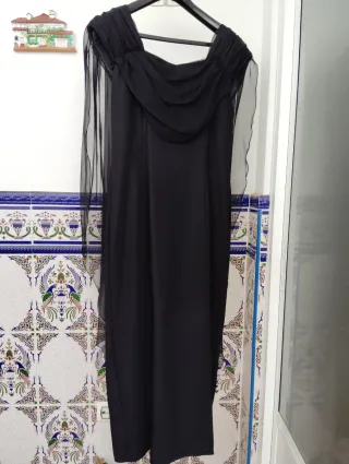 Vestido Negro Largo Elegante "Nuevo"