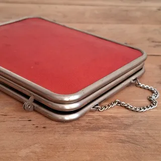 Specchio trittico barbiere pieghevole d'epoca.