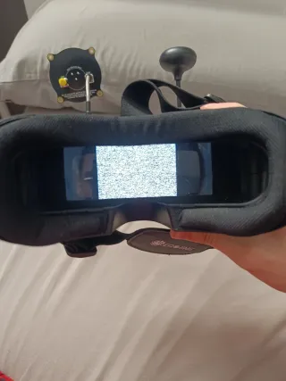 Eachine EV800DM con antenas de aftermarket