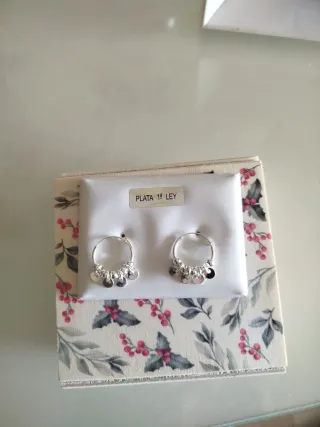 Pendientes San Saru Plata 1ª Ley