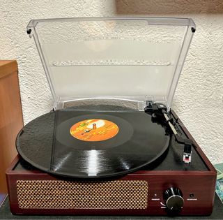 Tocadiscos Vintage Portátil Madera