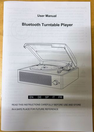 Tocadiscos Vintage Portátil Madera