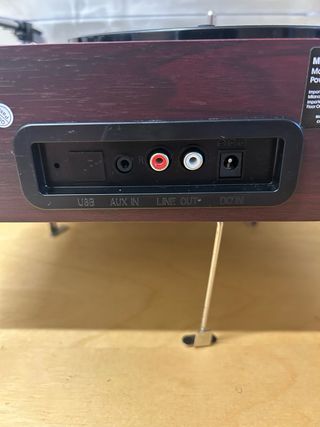 Tocadiscos Vintage Portátil Madera