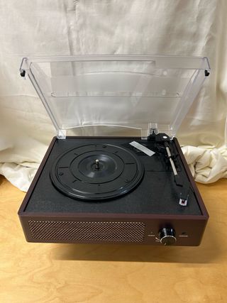 Tocadiscos Vintage Portátil Madera