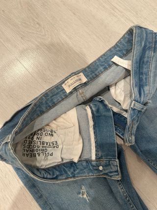Tejanos Pull&Bear azules rotos