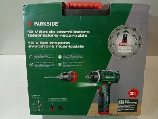 Atornillador + Accesorios + 2 Baterías PARKSIDE