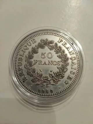 6 Monete 50 Franchi Francia 1974-1979