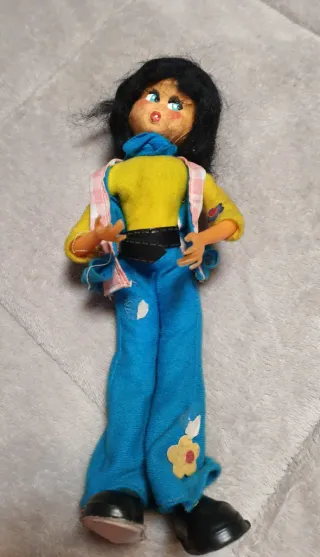 Lote 4 Muñecas Fieltro Años 60-70