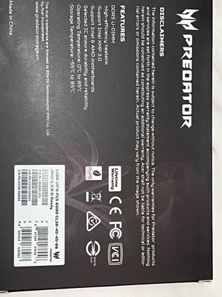 RAM DDR5 Acer Predator Pallas II 32GB