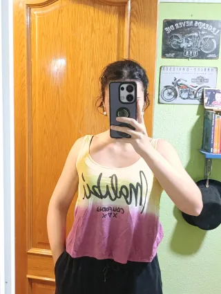 Camiseta tirantes Bershka degradado M