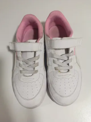 Deportivas Puma niña blancas y rosas