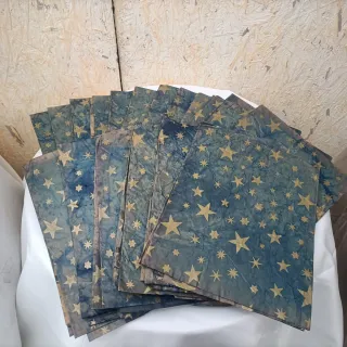 Carta Cielo Stellato Blu Presepe Set 18