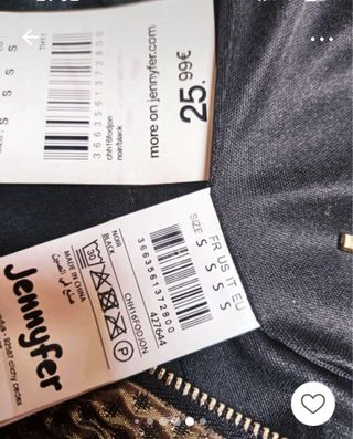 Top Corsé Mujer Negro y Dorado Talla S