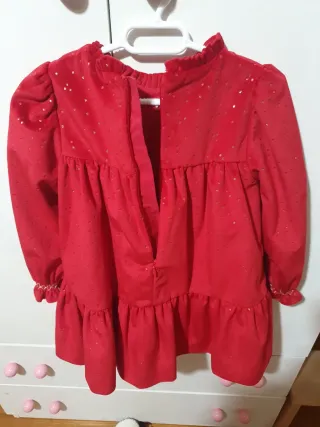 Nuevo Vestido rojo Mayoral 24 meses Ceremonia