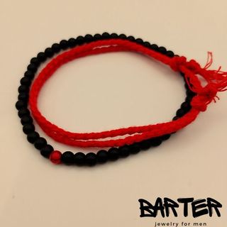 Pulsera Barter 289-Tana roja y negra