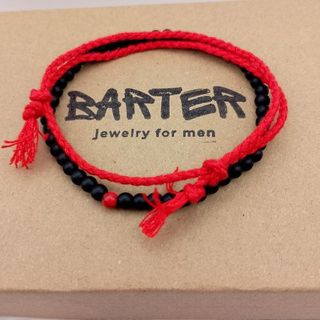 Pulsera Barter 289-Tana roja y negra