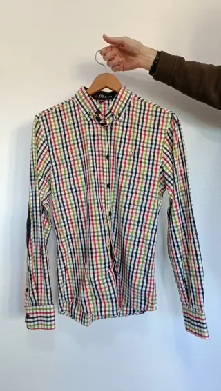 Camisa cuadros hombre