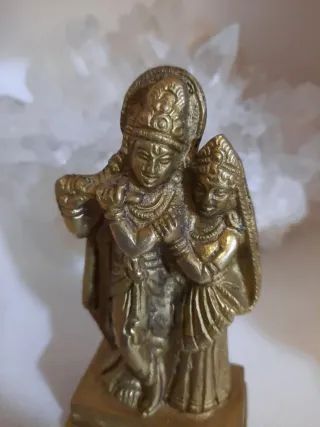 krisna estatua bronce 10cm nepal