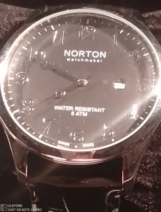 Reloj Norton Orazio Negro y Plateado