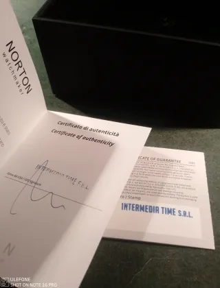 Reloj Norton Orazio Negro y Plateado