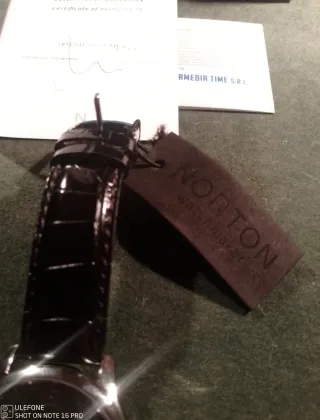 Reloj Norton Orazio Negro y Plateado