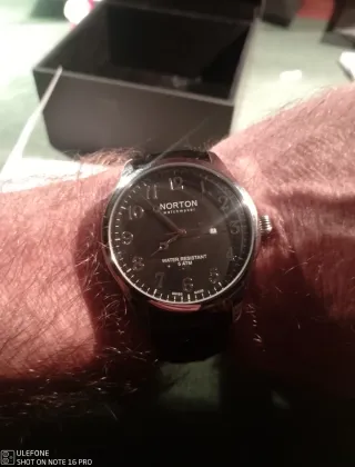 Reloj Norton Orazio Negro y Plateado