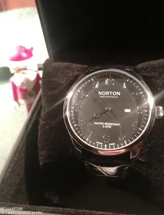 Reloj Norton Orazio Negro y Plateado